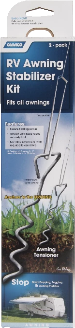 CAMCO 42563 RV Awning Stabilizer Kit, 2-pk - Image 4
