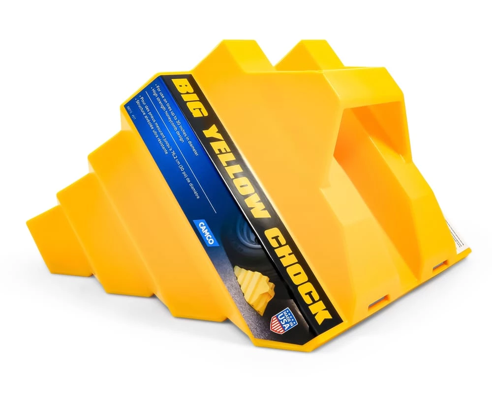 Camco Big Yellow Wheel Chock, Oversized, 30-in - Image 2