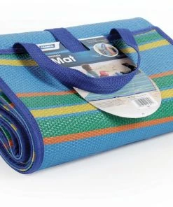 CAMCO 42815 Handy Matt With Straps, 60 X 78-in, Blue/Green