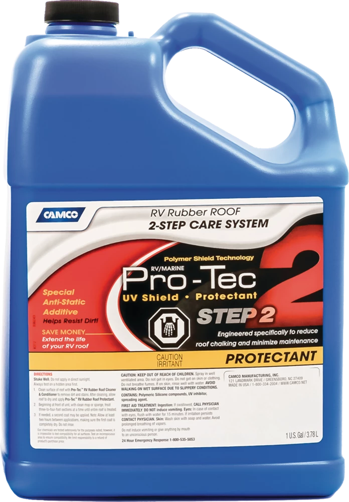 CAMCO Pro-Tech Cleaner & Protectent 2-Steps RV Rubber Roof Care System - Image 2