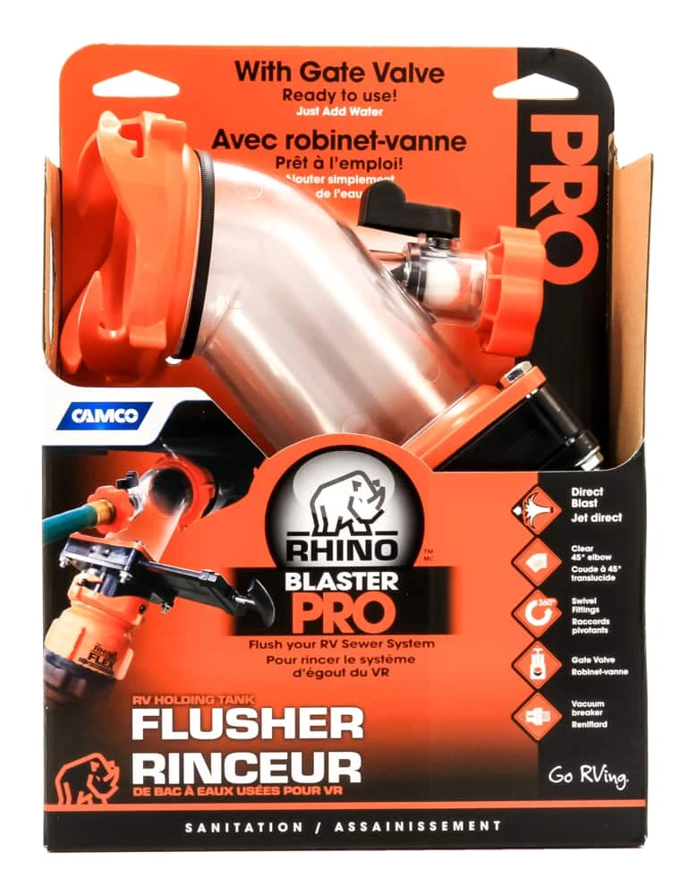 CAMCO 39085 Rhino Blaster Pro RV Waste Holding Tank Flusher With Gate Valve - Image 2