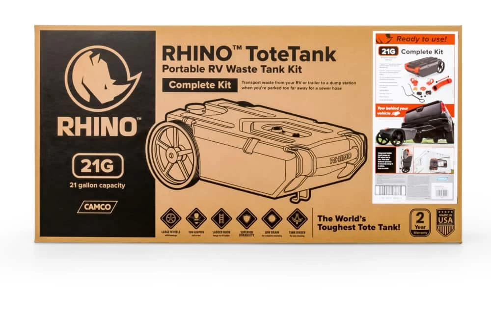 CAMCO 39002 Rhino 21-Gallon RV Portable Waste Holding Tank - Image 2