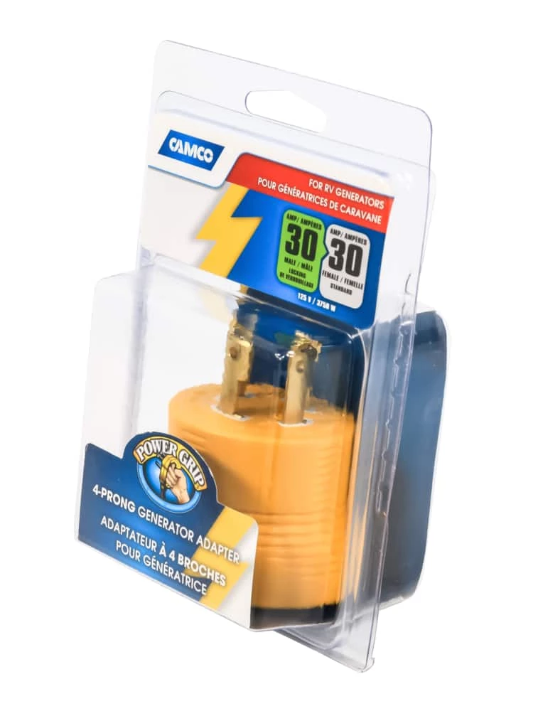 CAMCO 5533830-Amp 125V / 3750W RV Generator Adapter, L14-30 To 5-15 (2) - Image 4