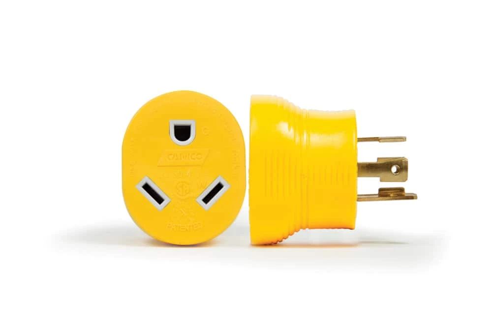 CAMCO 5533830-Amp 125V / 3750W RV Generator Adapter, L14-30 To 5-15 (2) - Image 2