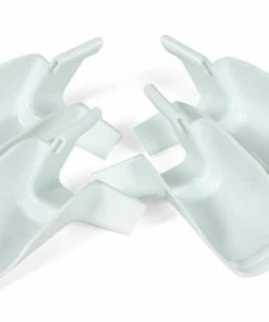 CAMCO 42123 RV Gutter Extensions, White, 4-pk