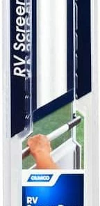 CAMCO 42185 Universal-Fit RV Screen Door Cross Bar, Black Handles