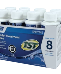 CAMCO TST Clean Scent Blue Enzyme RV Holding Tank/Toilet Treatment, 118mL, 8-pk