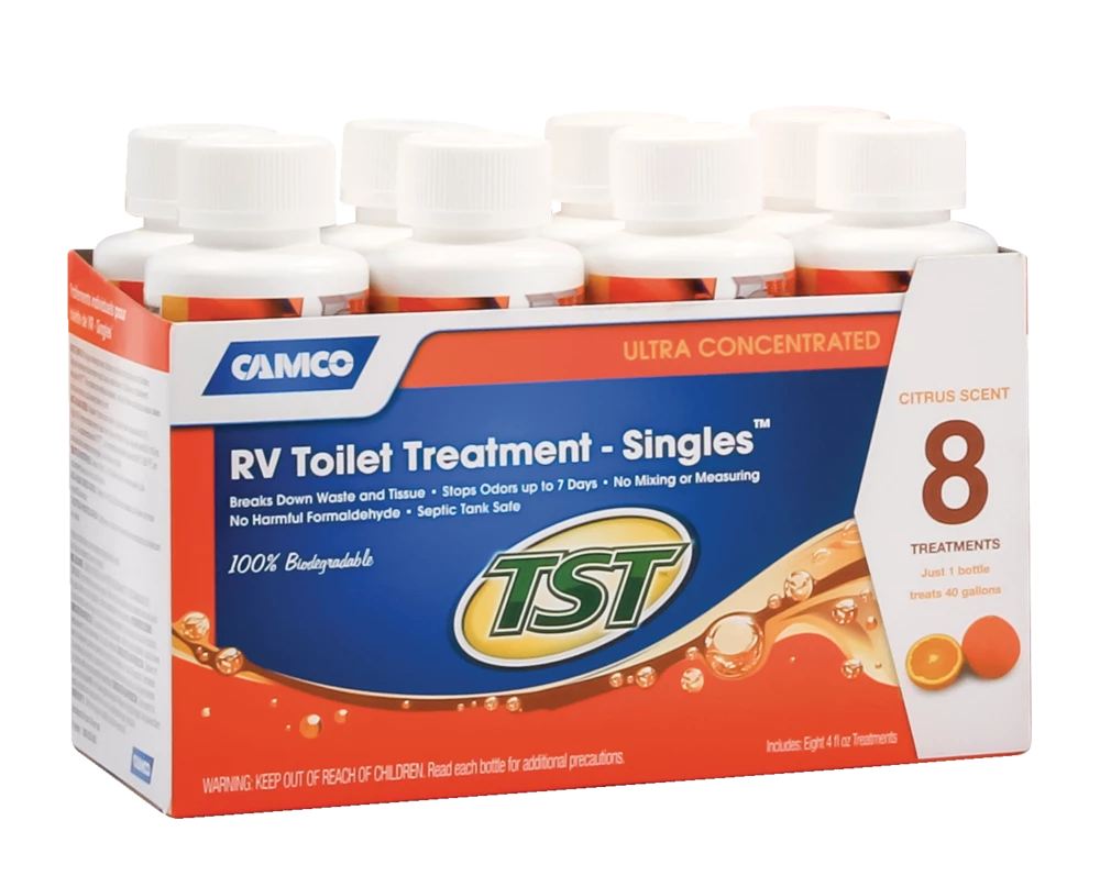 CAMCO TST Orange Scent Ultra Concentrated RV Holding Tank/Toilet Treatment, 118mL, 8-pk
