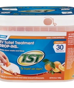 CAMCO TST Orange Scent Ultra Concentrated Drop-In Tabs RV Holding Tank/Toilet Treatment, 30-pk
