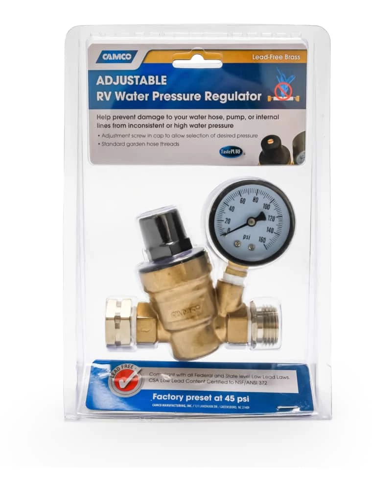 CAMCO 40058 Brass Adjustable Water Pressure Regulator - Image 5