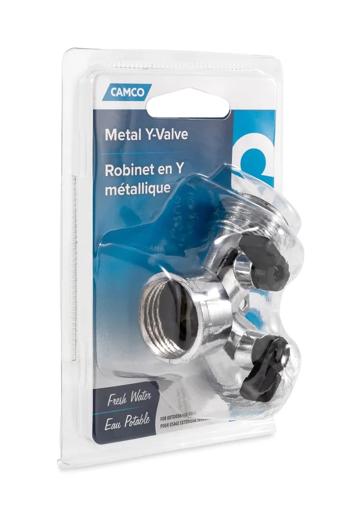 Camco Fresh Water Hose Y-Valve, Metal - Image 5