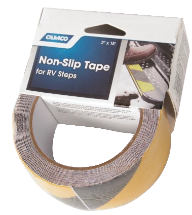 CAMCO 25405 High-Visibility Non-Slip Tape, 2 X 15-in, Black/Yellow - Image 2