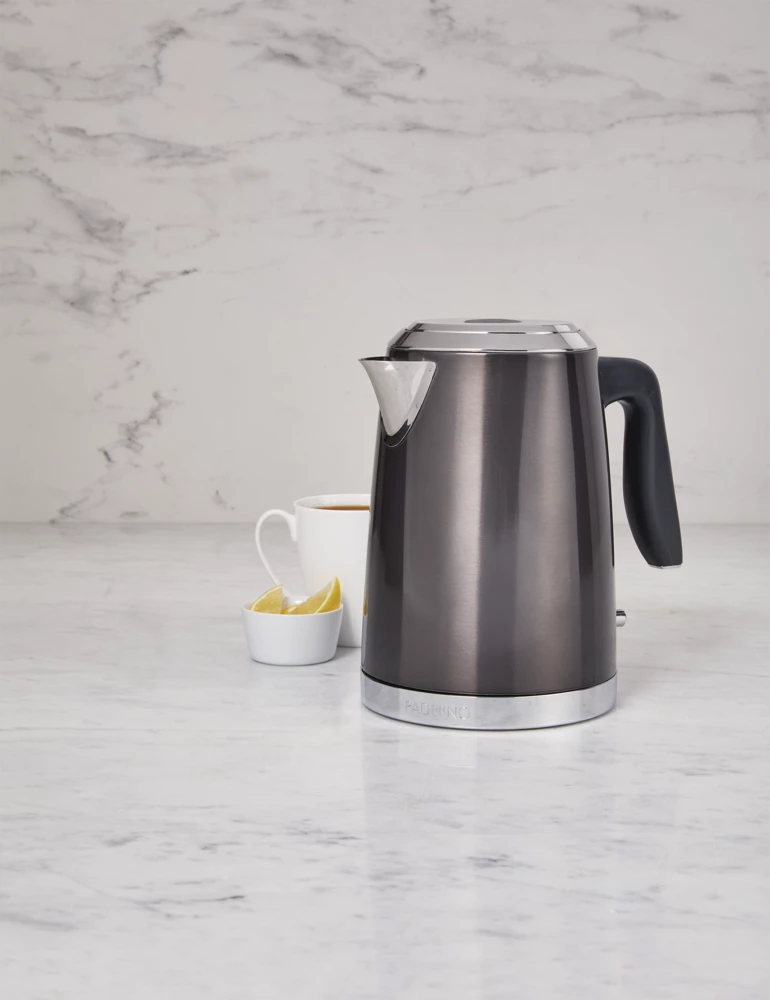 PADERNO Cordless Electric Kettle W/ Auto Shut Off, Black Stainless Steel, 1.7L - Image 5