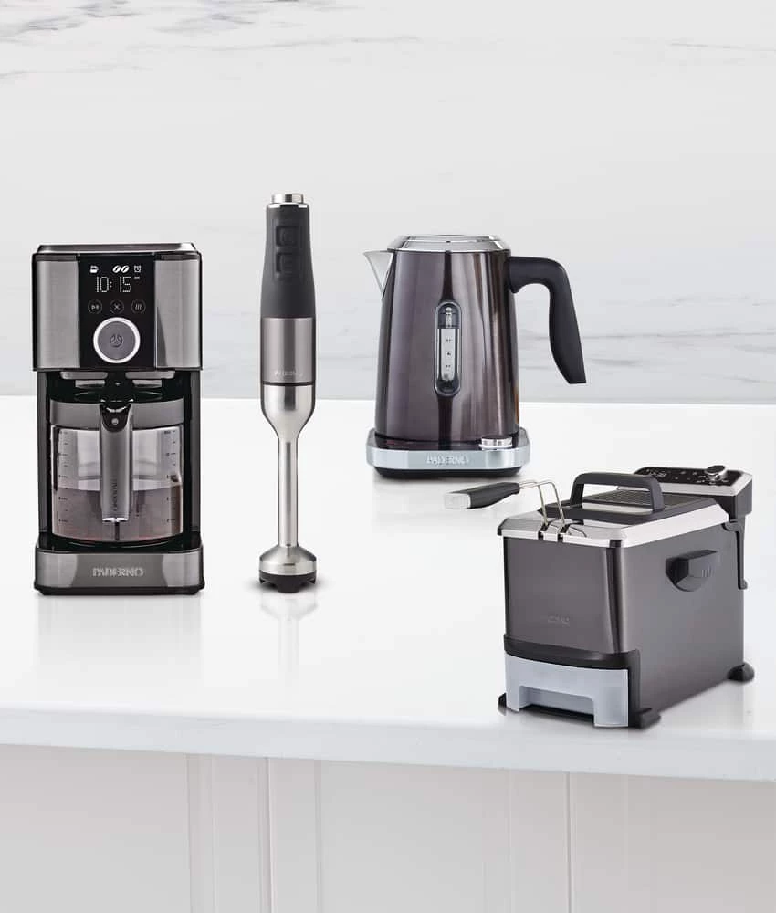 PADERNO Cordless Programmable Electric Kettle W/ Digital Display, Black Stainless Steel, 1.7L - Image 9