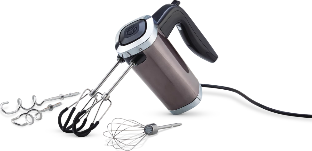 PADERNO High Power 10-Speed Hand Mixer, Black Stainless Steel