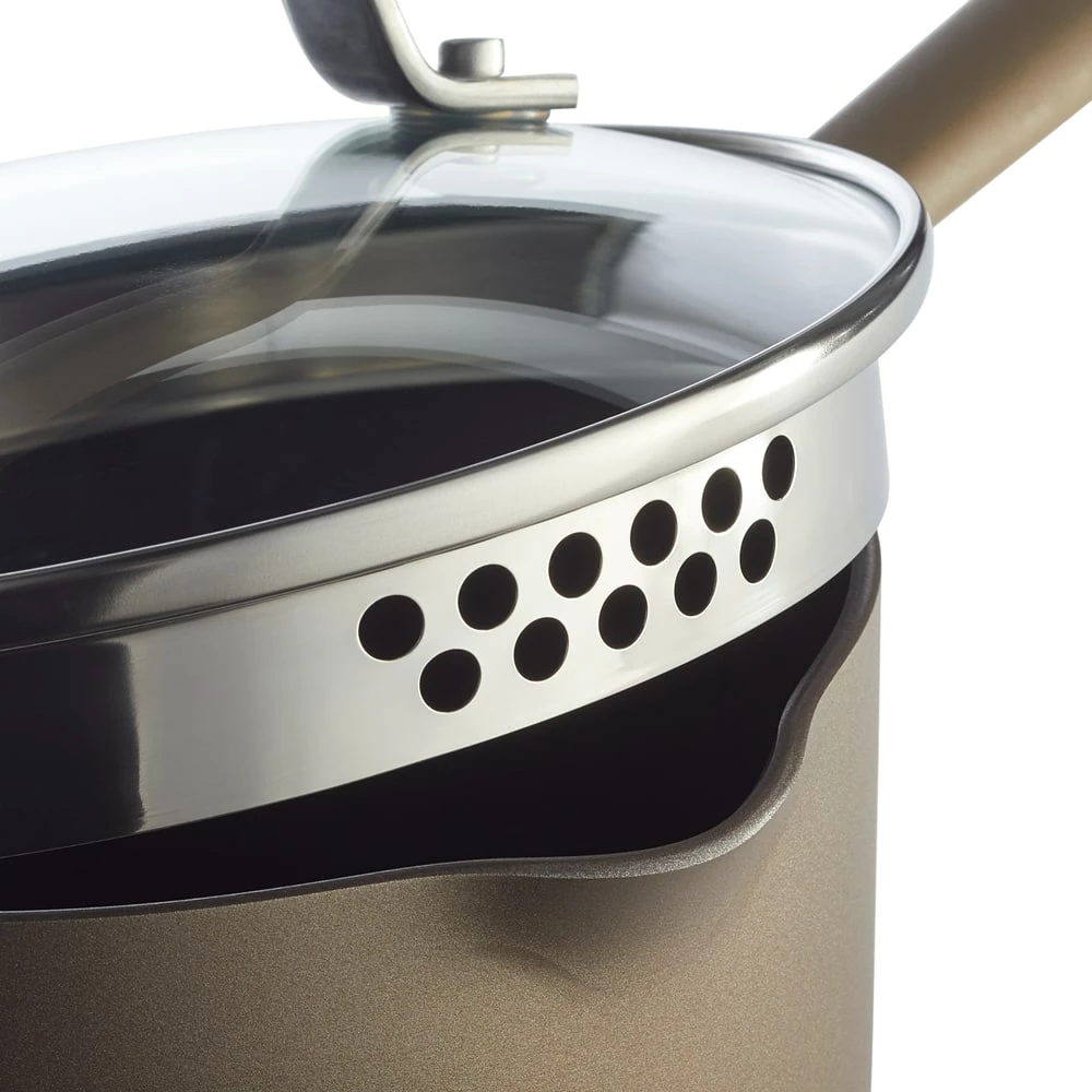 PADERNO Classic Cookware Set, Non-Stick, PFOA-Free, Oven Safe, Champagne Bronze, 12-pc - Image 5