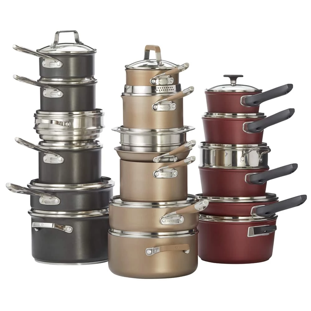 PADERNO Hard Anodized Cookware Set, Non-Stick, PFOA-Free, Dishwasher & Oven Safe, 12-pc - Image 10