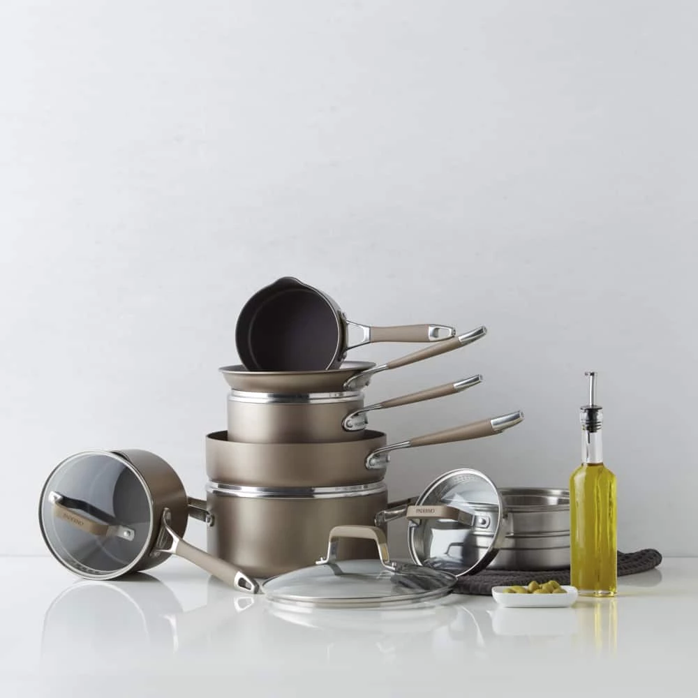 PADERNO Classic Cookware Set, Non-Stick, PFOA-Free, Oven Safe, Champagne Bronze, 12-pc - Image 6