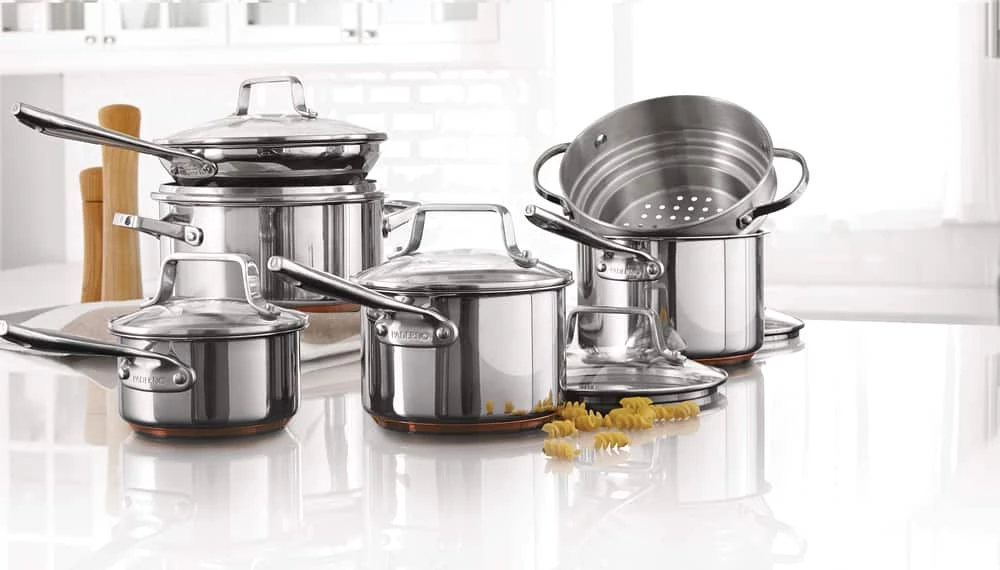 PADERNO Copper Core, Stainless Steel Cookware Set, Oven Safe, 12-pc - Image 13