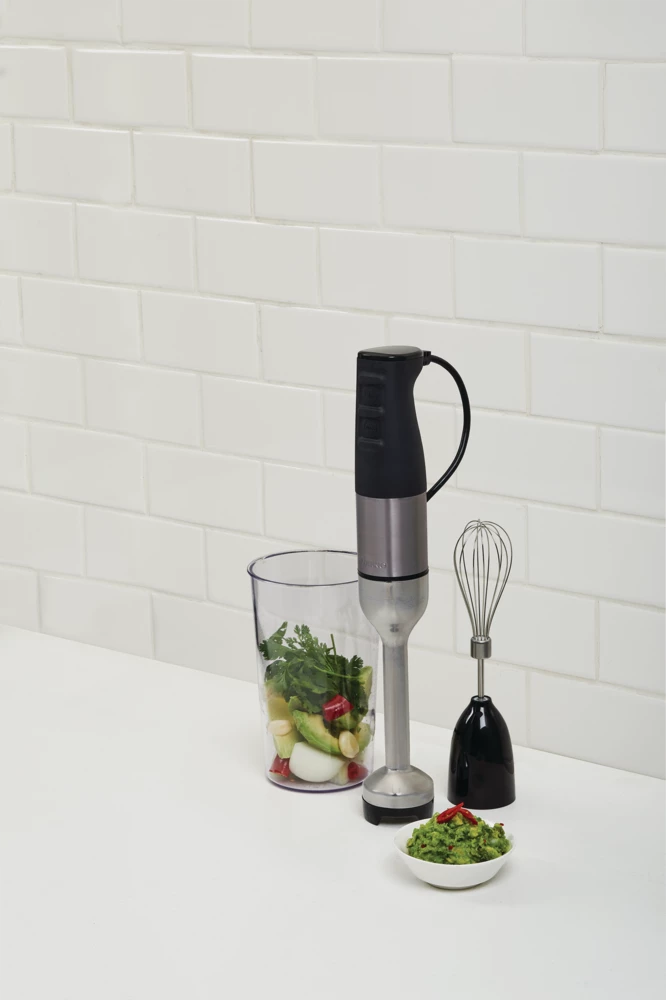 PADERNO 2-Speed Corded Hand Blender W/ Vortex Blade, Black Stainless Steel - Image 7