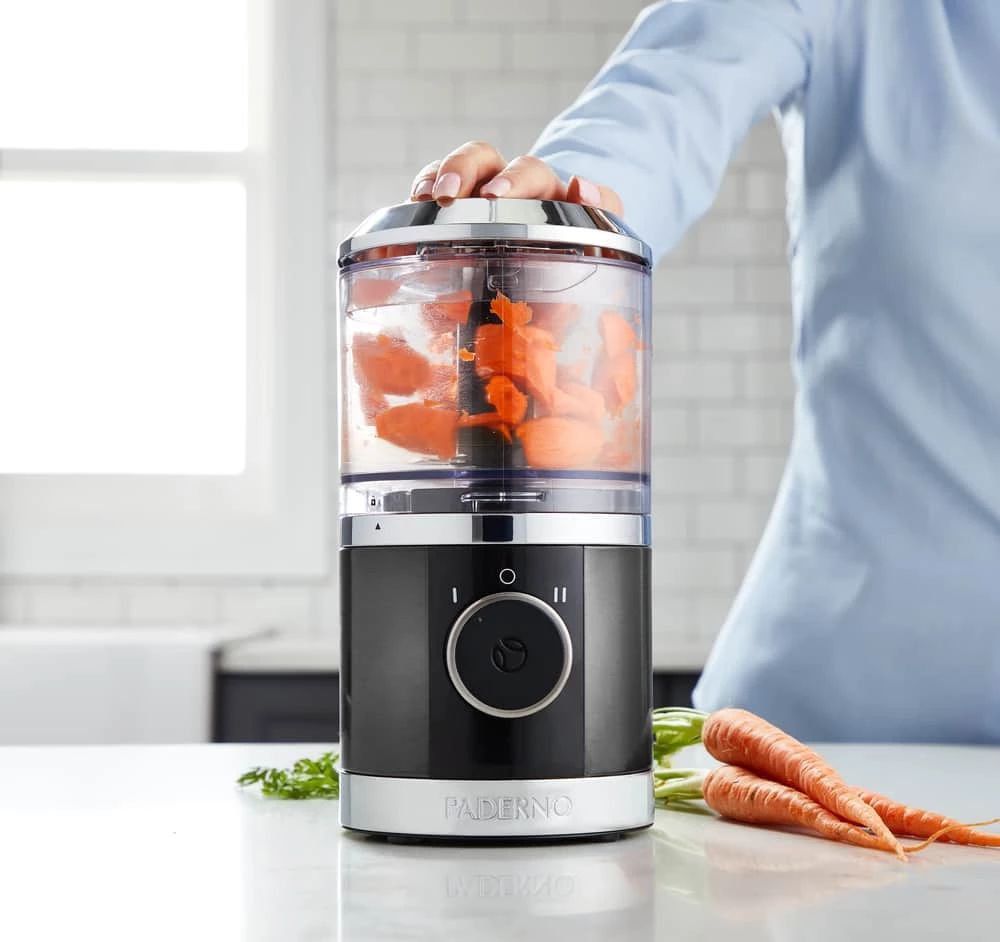 PADERNO Compact 3 Cup Food Chopper W/ Vortex Blade, Black Stainless Steel - Image 7