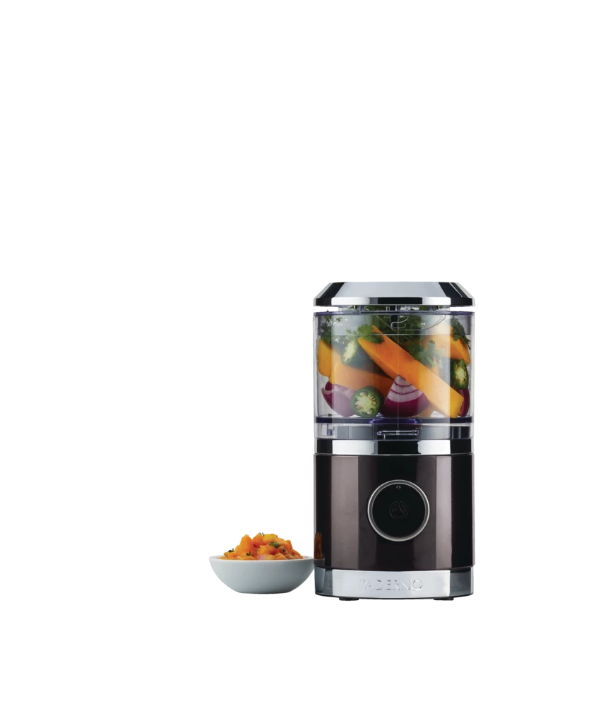 PADERNO Compact 3 Cup Food Chopper W/ Vortex Blade, Black Stainless Steel - Image 2