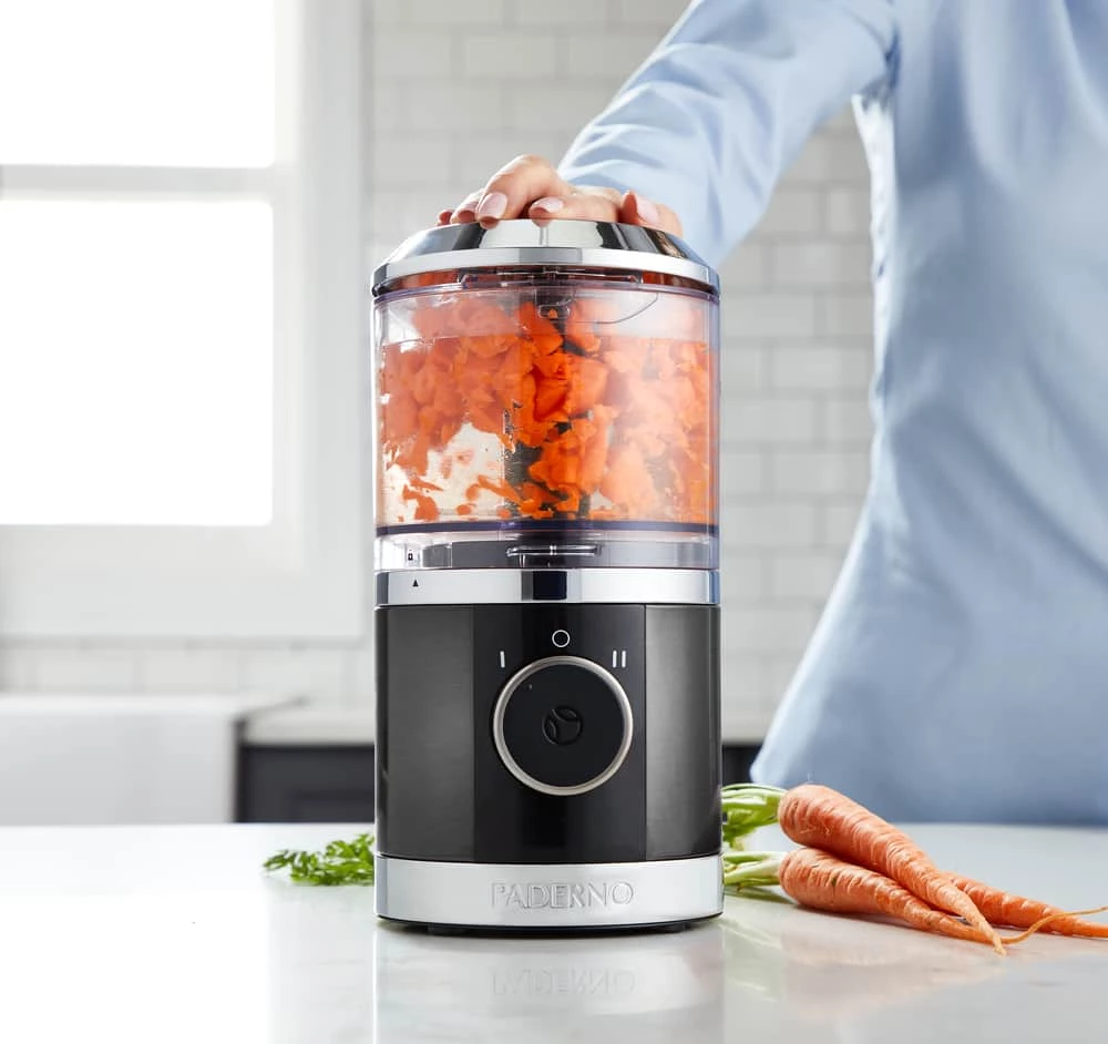 PADERNO Compact 3 Cup Food Chopper W/ Vortex Blade, Black Stainless Steel - Image 5