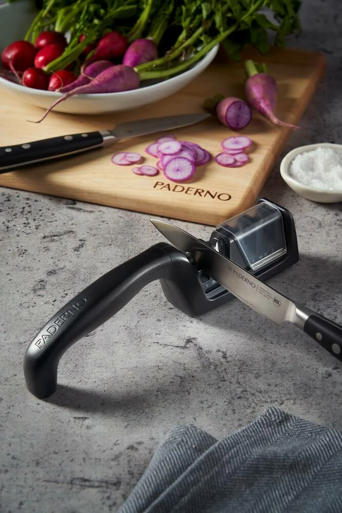 PADERNO 2-Stage Knife Sharpener, Non-Slip & Soft Grip - Image 4