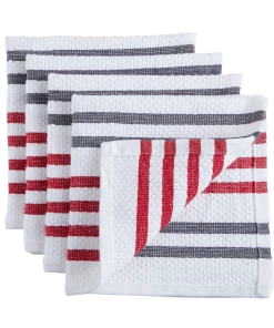 PADERNO Basket Weave Dishcloth, Red, 4-pk