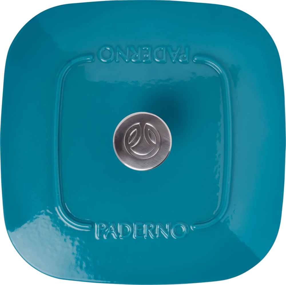 PADERNO Dutch Oven, Durable Cast Iron, Oven Safe, Teal, 6.5qt - Image 4