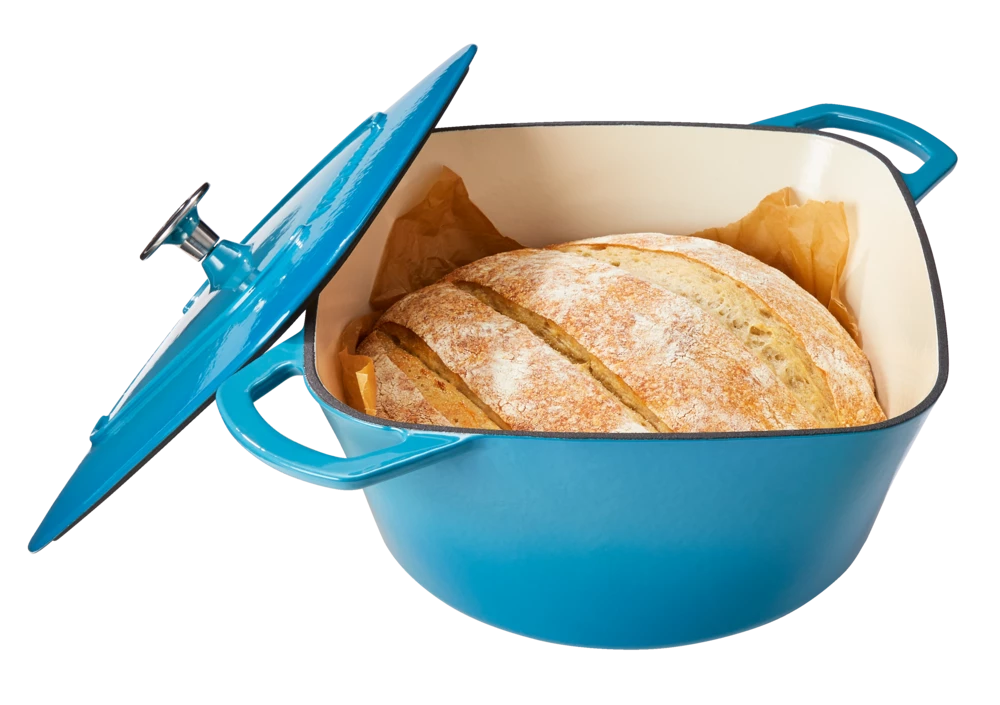 PADERNO Dutch Oven, Durable Cast Iron, Oven Safe, Teal, 6.5qt - Image 7