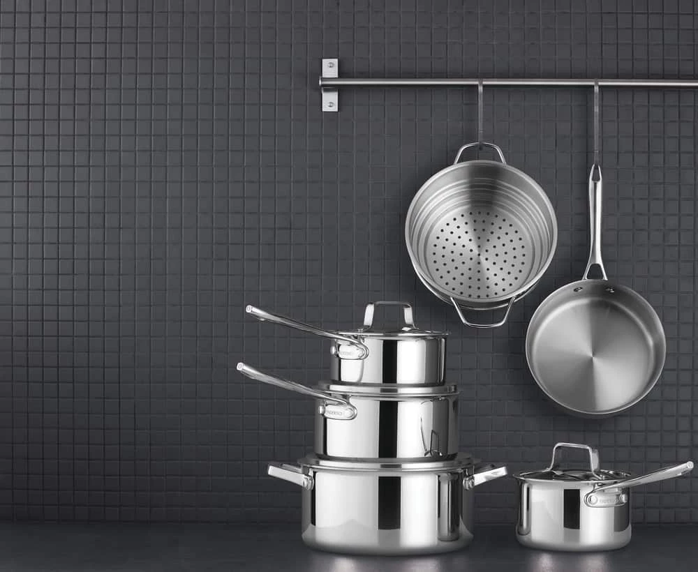 PADERNO Canadian Professional Clad Cookware Set, Dishwasher & Oven Safe, 12-pc - Image 13