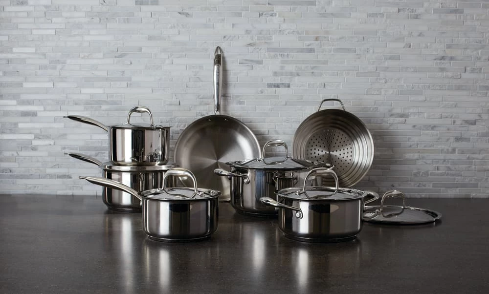 PADERNO Canadian Signature Stainless Steel Cookware Set, Dishwasher & Oven Safe, 13-pc - Image 13
