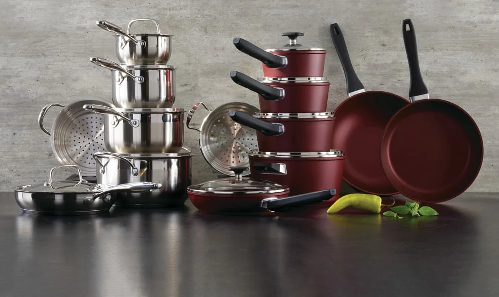 PADERNO Classic Frying Pan PFOA-Free Non-stick, Maroon, 20cm - Image 5