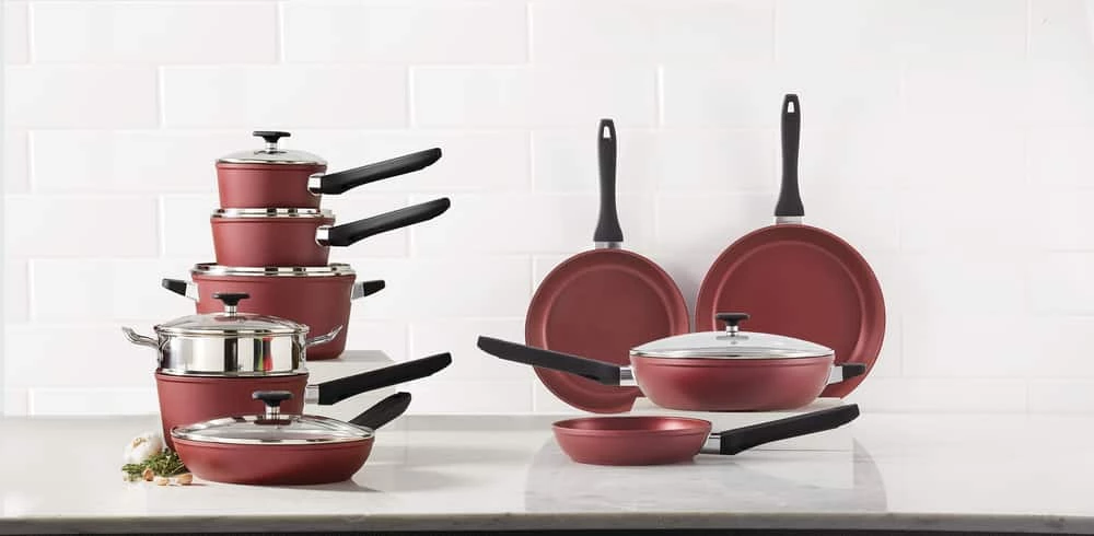 PADERNO Classic Frying Pan PFOA-Free Non-stick, Maroon, 20cm - Image 7