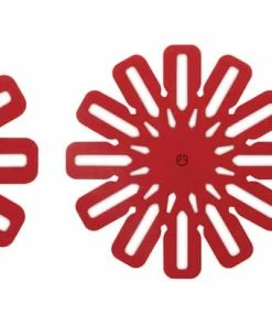 PADERNO Classic Cookware Protectors For Pots And Pans, Red, 5-pc