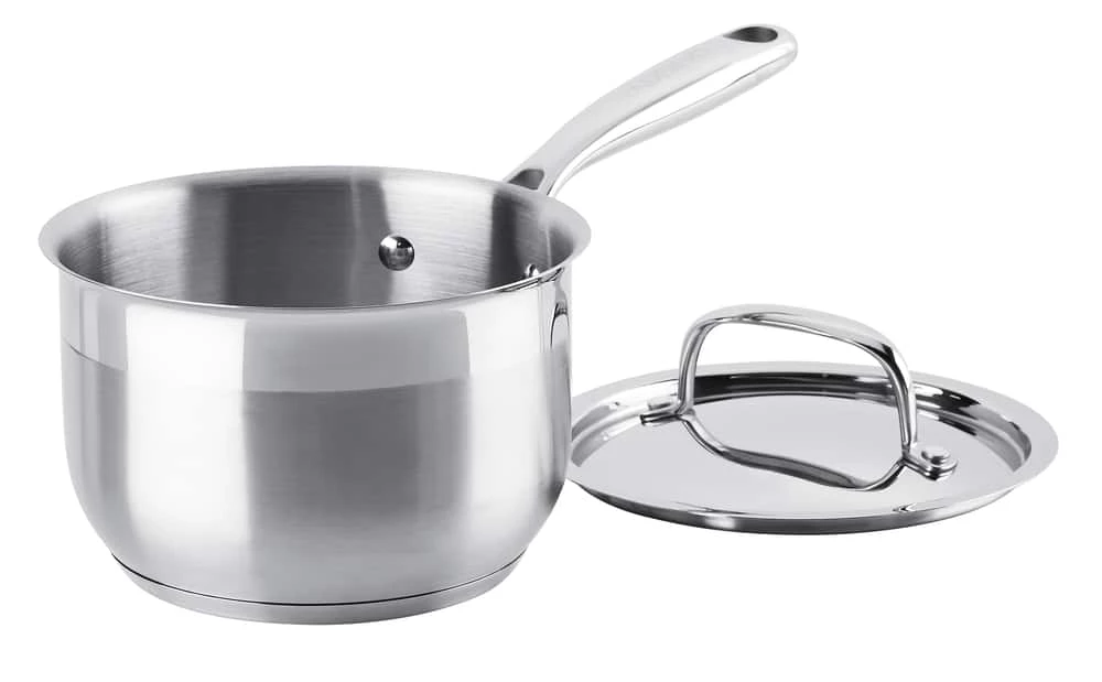 PADERNO Classic 18/10 Stainless Steel Saucepan, PFOA-Free, Dishwasher & Oven Safe - Image 3