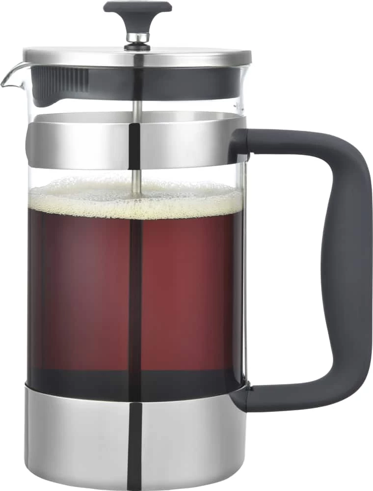 PADERNO 8 Cup Glass And Stainless Steel French Press Coffee Maker