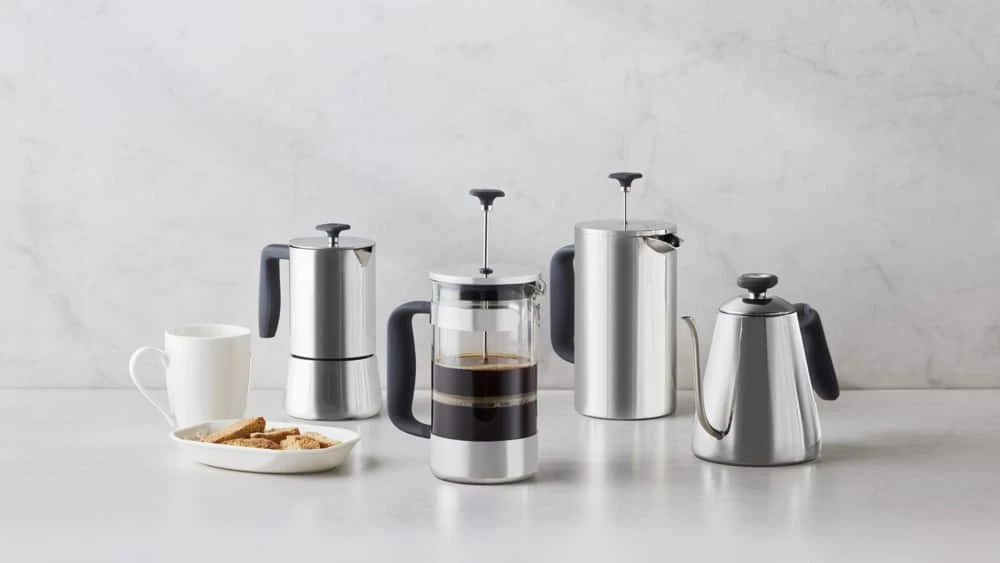 PADERNO 8 Cup Glass And Stainless Steel French Press Coffee Maker - Image 3