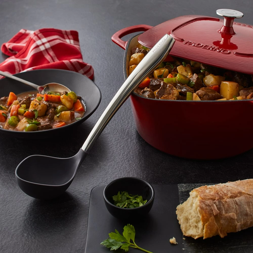 PADERNO Dutch Oven, Durable Cast Iron, Oven Safe, Red, 6.5qt - Image 11