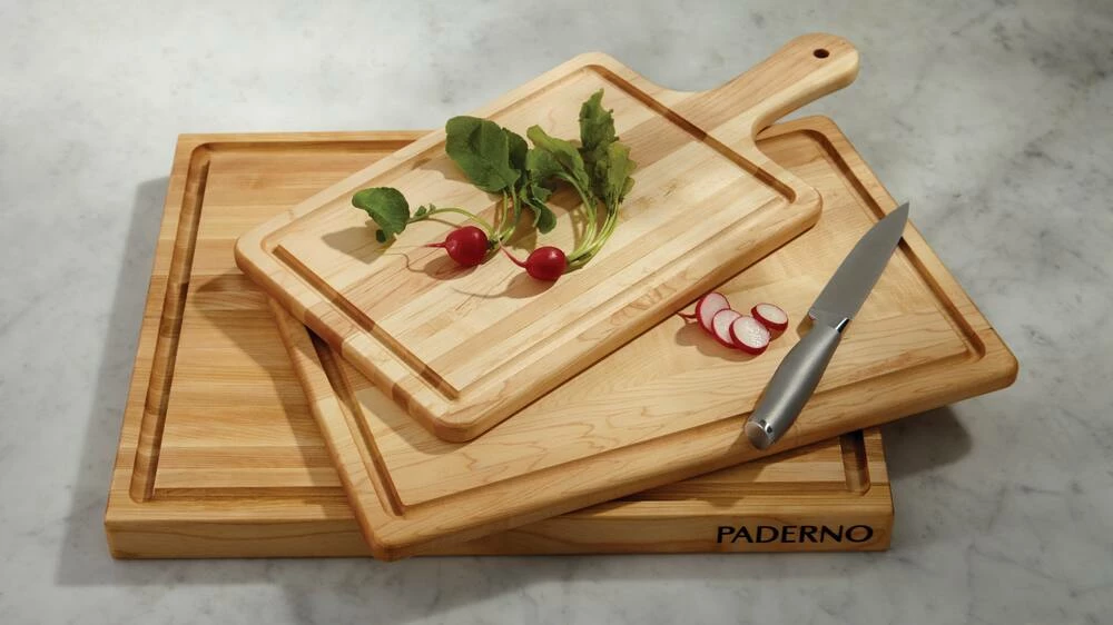 PADERNO Maple Hardwood Cutting Board, Grip Handles, 16-in X 20-in - Image 12