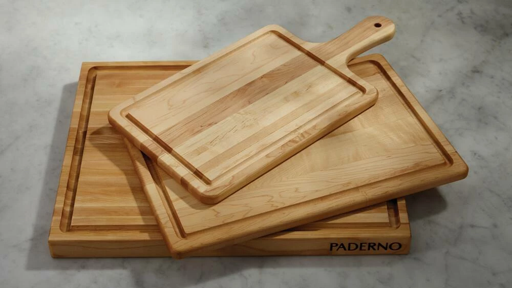 PADERNO Maple Hardwood Cutting Board, Grip Handles, 12-in X 16-in - Image 10