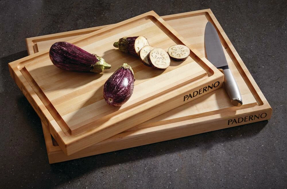 PADERNO Maple Hardwood Cutting Board, Grip Handles, 16-in X 20-in - Image 11