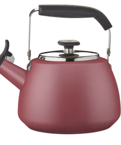 PADERNO Stainless Steel Stovetop Kettle, 1.9-L, Red