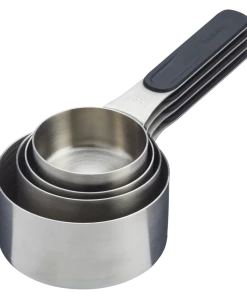 PADERNO Stainless Steel Measuring Cups With Magnetic Handle, 4-pc