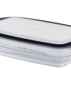 PADERNO Glass Rectangular Baking Dish With Lid, 2.8-qt