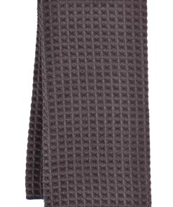 PADERNO Microfiber Waffle Kitchen Towels, 18-in X 28-in, 2-pk, Charcoal Grey