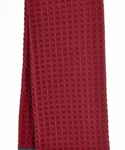 PADERNO Microfiber Waffle Kitchen Towels, 18-in X 28-in, 2-pk, Red