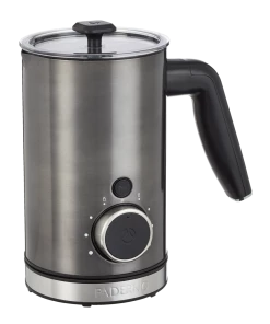 PADERNO Variable Temperature Electric Milk Frother, Non-Stick Interior, Black