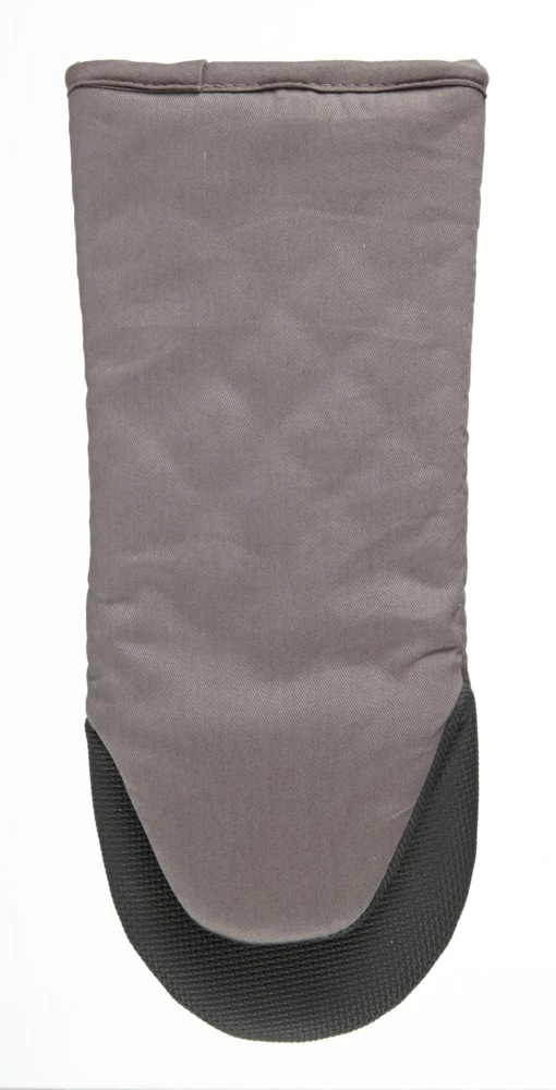 PADERNO Neoprene Palm Cotton Oven Mitt With Hanging Loop, Non-Slip Grip, 1-pc, Charcoal - Image 2